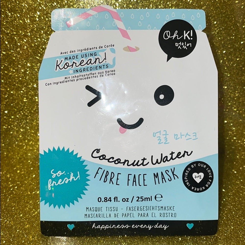Oh K! Coconut Water Fiber Face Mask